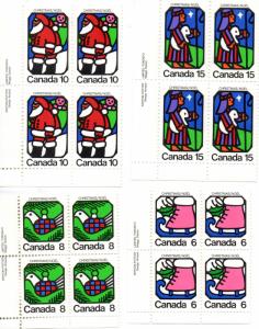 Canada 625-628 MNH blocks (A) .