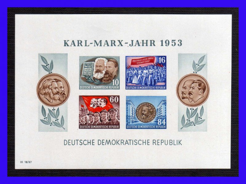 1953 - Alemania - DDR - Scott n 146a - sin dentar - MNH - AL-179 - 01