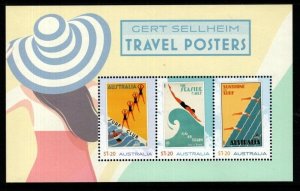 AUSTRALIA 2024 TRAVEL POSTERS MINIATURE SHEET MNH