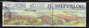 Belgium Scott 1352 UNH - 1990 Battle of Waterloo, 1815 - SCV $1.40