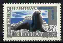 Uruguay 1970-71 Fur Seal 250p unmounted mint, SG 1421