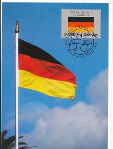 D100481 Flag Series Germany Maximum Card United Nations New York Bureau