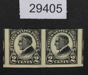 US STAMPS  #611 MINT OG NH PAIR  LOT #29405