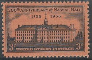 Scott: 1083 United States - Nassau Hall - MNH