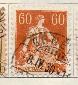 Switzerland 1916 Early Issue Fine Used 60c. NW-92668