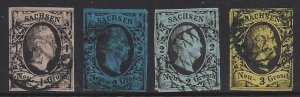 Saxony - SC# 5 6 7 8(2ea)  CV $200+