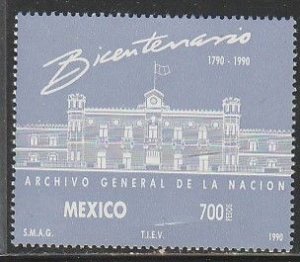 MEXICO 1643, BICENTENNIAL OF THE NATIONAL ARCHIVES, MINT, NH. VF.