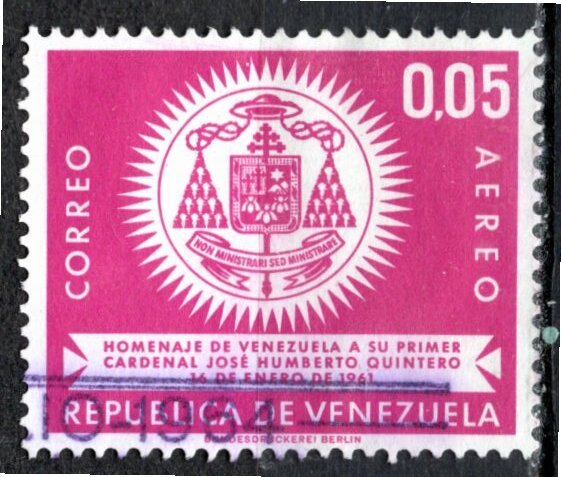 Venezuela 1962; Sc. # C785; Used Single Stamp