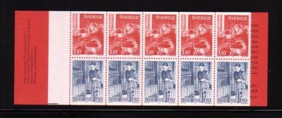 Sweden Sc 1230a 1977 Christmas  stamp bklt of 10 mint NH