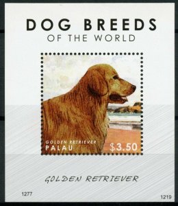 Palau 2012 MNH Dog Breeds of the World 1v Sheet Golden Retriever Dogs 