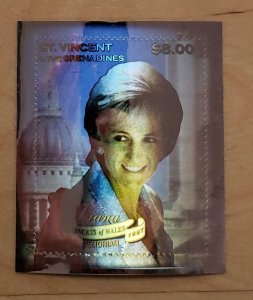 St. Vincent 1998 - Scott# 2630 - Princess Diana Memorial - Hologram Stamp - MNH