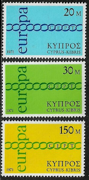 Cyprus #365-7 MNH Set - Europa