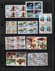 US 9  used  plate blocks  air mail