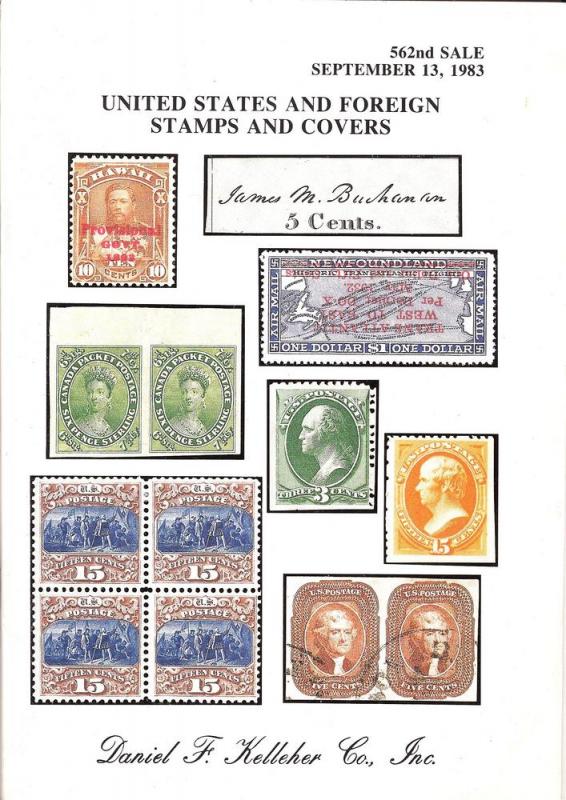 Kelleher: Sale # 562  -  United States and Foreign Stamps...