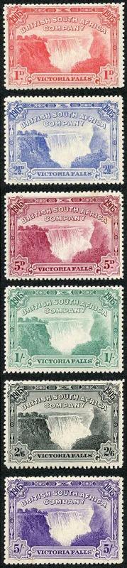 Rhodesia SG94/96 Victoria Falls M/M (hinge remainders)