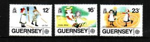 Guernsey-Sc#401-3-unused NH set-Europa-Children's Toys & Games-1989-