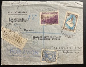 1938 Buenos Aires Argentina Airmail cover To London England Via Air France