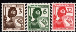 Germany Reich Scott # 481 - 483, mint nh