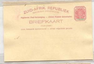  Sout Africa Transvaal #6 (intero Sudafrica stazionario postale)