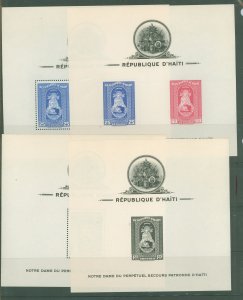 Haiti #C19-21/C19a-21a Mint (NH) Souvenir Sheet