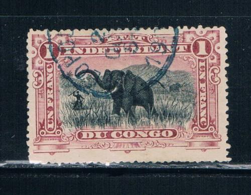 Belgian Congo  24a Used Elephants (B0078)