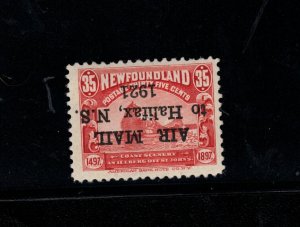 Newfoundland #C3a Mint Fine - Very Fine Inverted Overprint LH **W\ Cert*