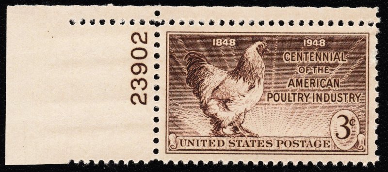 US 968 MNH VF 3 Cent Centennial of the American Poultry Industry