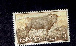 SPAIN SCOTT#909 1960 15c BULLFIGHTING - MNH