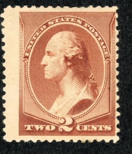 US 210 MH 1883 2C red brown