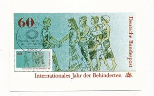 D325271 Germany Maximum Card International Year of Disabled Persons 1981