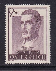 Austria  #615  MNH   1957   psychiatrist