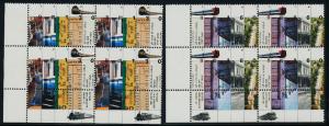 Israel 1115-8 BL Blocks MNH Jaffa - Jerusalem Railway, Train