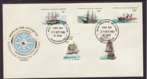 Australian Antarctic Territory L37 etc Ships 1980 U/A FDC