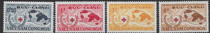 Vietnam 219-22  1963  set 4  fine mint - hinged