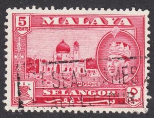 Malaya Selangor Scott 117 F to VF used.