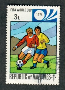 Maldive Islands #518 Soccer used single