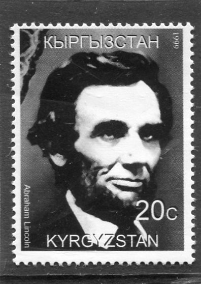 Kyrgyzstan 1999 ABRAHAM LINCOLN 1 value Perforated Mint (NH)
