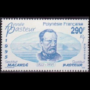 FR.POLYNESIA 1995 - Scott# 658 Louis Pasteur Set of 1 NH