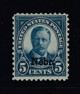 #674 5 cent NEBRASKA (Mint NEVER HINGED) cv$30.00