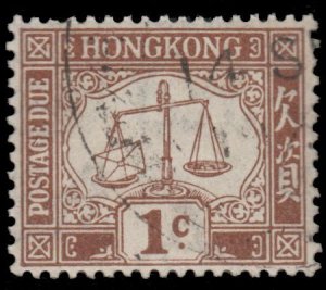 BRITISH HONG KONG STAMP 1923 SCOTT # J1. CTO. ITEM 2