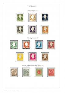 Iceland 1873-2020 PDF (DIGITAL)  STAMP ALBUM PAGES