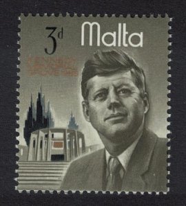 Malta President Kennedy Commemoration 3d 1966 MNH SG#371