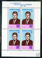 Niger Scott C44a 1964 JFK Kennedy Sheet CV $8 MNH**