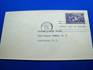 UNITED STATES  -  SCOTT #855 -  BASEBALL 1939 FDC