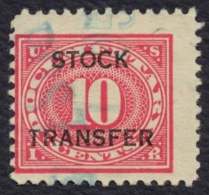 #RD5 10c Stock Transfer, Used [4] **ANY 5=FREE SHIPPING**