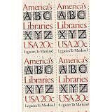 1982 America's Libraries Block of 4 20c Postage Stamps, Sc#2015, MNH, OG