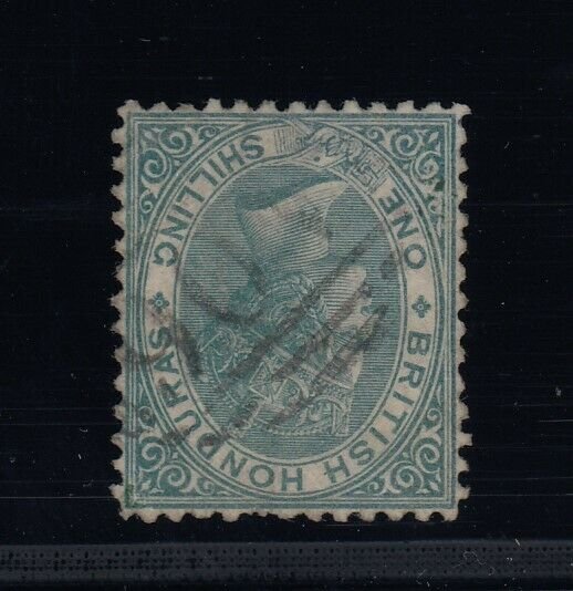 British Honduras, SG 10aw, used Watermark Inverted variety