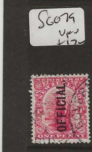 NEW ZEALAND 1D  SG O79   VFU    P0919B H