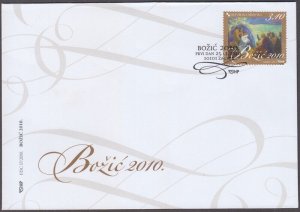 CROATIA Sc # 786 FDC - PAINTING of ADORATION of the SHEPHERDS by JOSIP BIFFEL