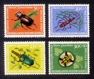 Netherlands New Guinea Sc# B27-30 MNH Beetles (Semi-Postal)